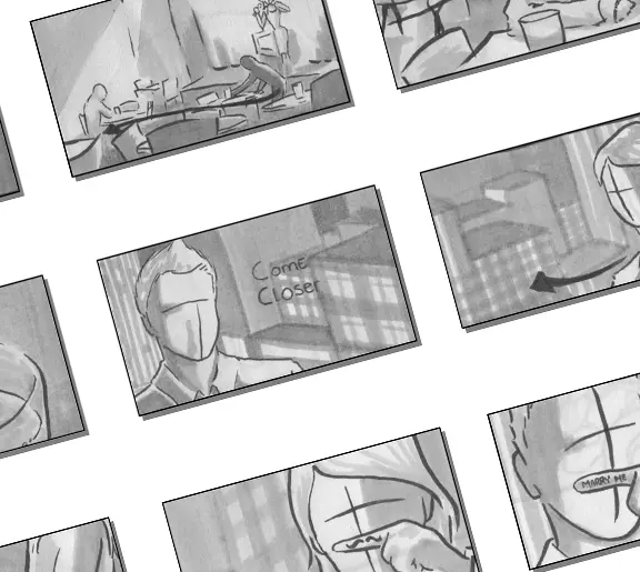Storyboard for the film The Force