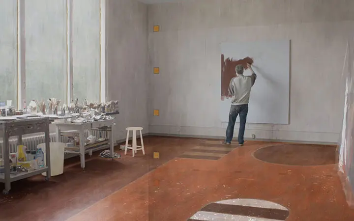 Shapes Form Figures, a short animated film, featuring Finnish painter, Lauri Laine. Directed and animated by Marga Doek. Laine is painting in his studio.